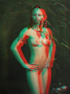 Veronica Nude Front Anaglyph
