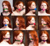 Ivy Haze Ball gag Collage